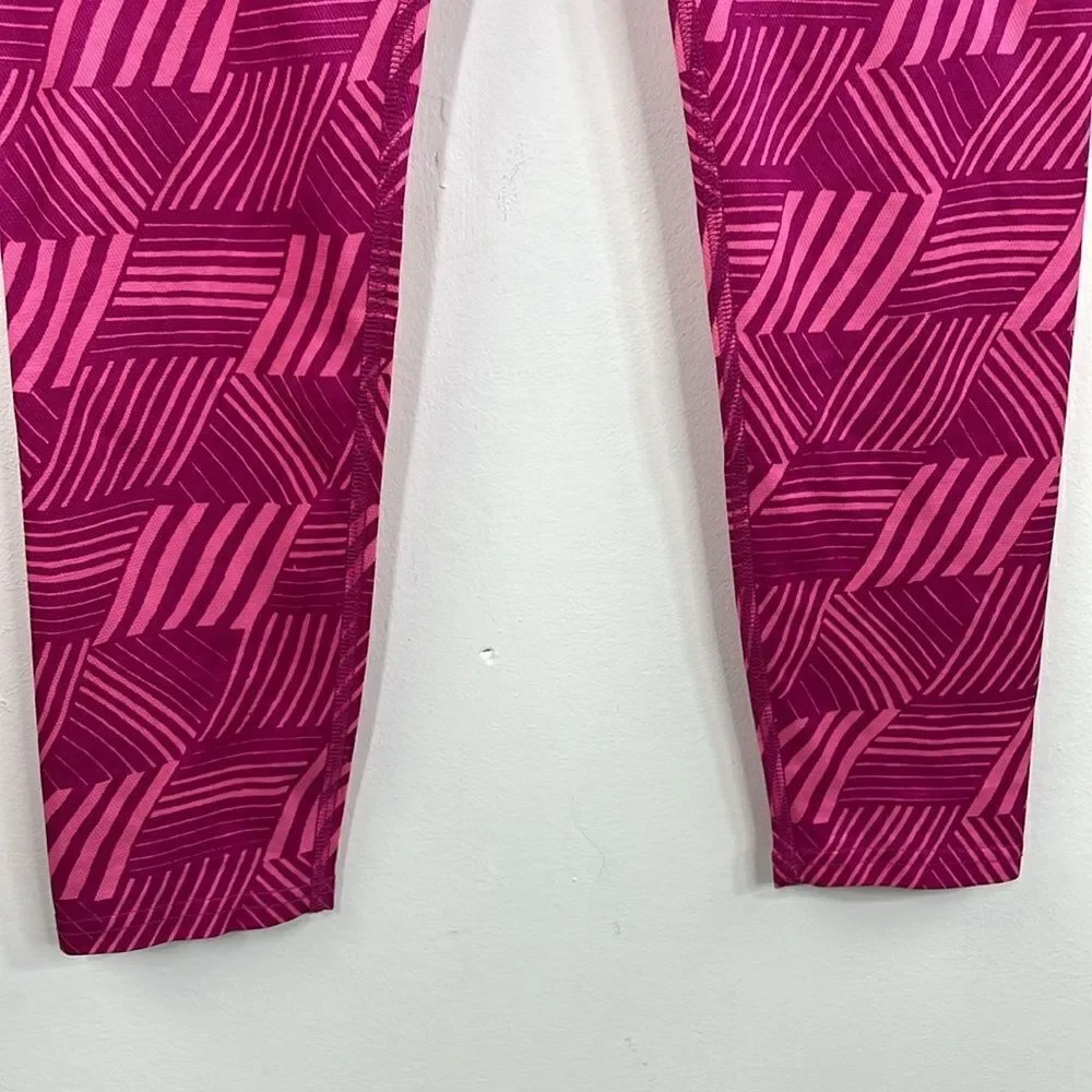 Lands’ End Pull on Long Leggings Bright Pink size L